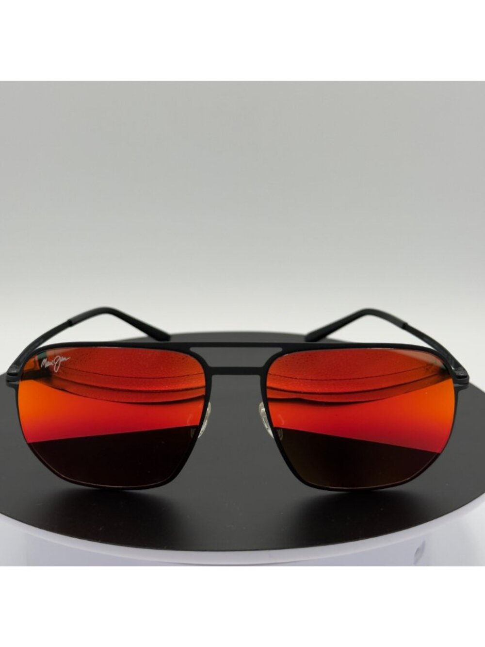 Maui Jim Sharks Cove MJ605-02 Black Hawaii Lava Sunglasses 55 18 145 READ - Picture 6 of 14